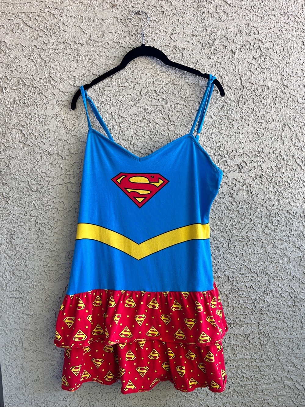 Plus Size 2X Vintage Supergirl  DC Comics Sleep Dress Nightgown XXL Halloween